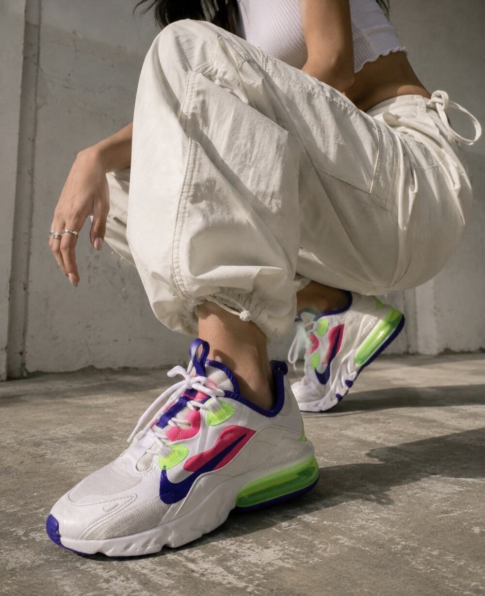 Nike Air Max 270 React Multicolor Athletic Shoes Size 9.5 EU 41 CZ0436-100 - Picture 1 of 8